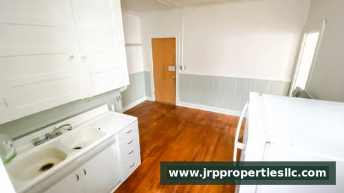 Additional kitchen view with built-in storage